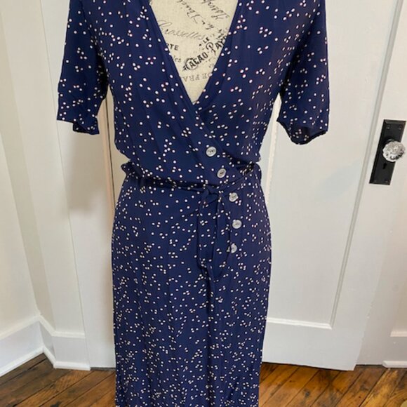 Rouje Dresses & Skirts - Rouje Paris Polka Dot Print Midi Dress FR38 / US M